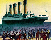 Titanic at Southampton (From the CD-ROM Titanic: An Interactive Journey)